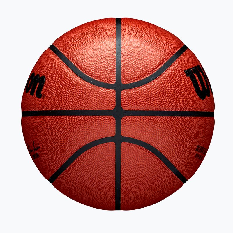 Krepšinio kamuolys Wilson NBA Authentic Indoor orange dydis 7 4