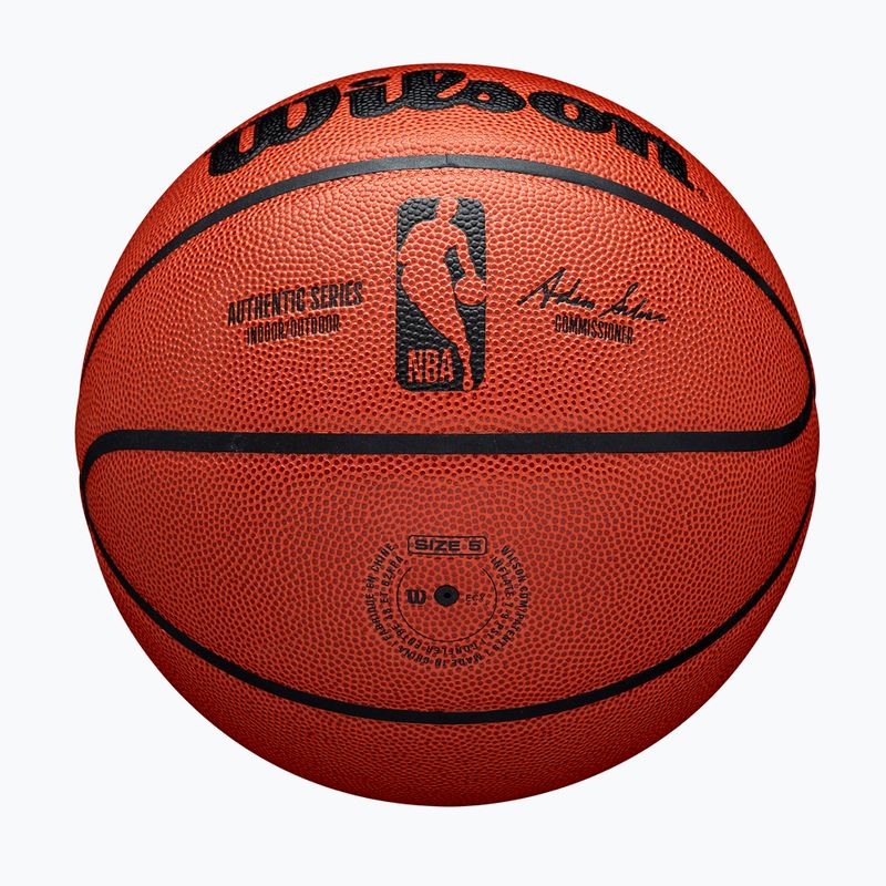 Krepšinio kamuolys Wilson NBA Authentic Indoor Outdoor orange dydis 5 6