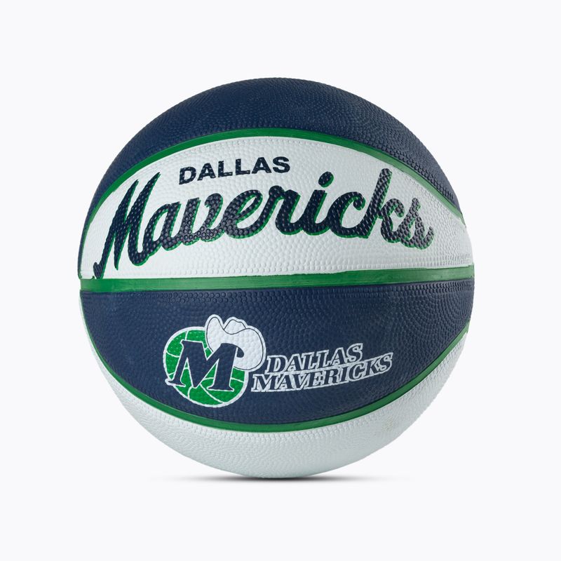 Wilson NBA Team Retro Mini Dallas Mavericks krepšinio kamuolys WTB3200XBDAL 3 dydis