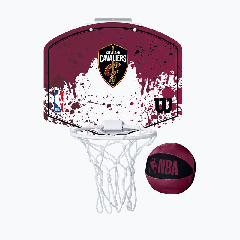 Mini krepšinio rinkinys Wilson NBA Team Mini Hoop Cleveland Cavaliers dark red