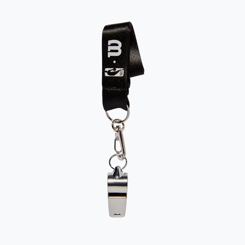 Teisėjo švilpukas Wilson NBA Brass Whistle With Lanyard black