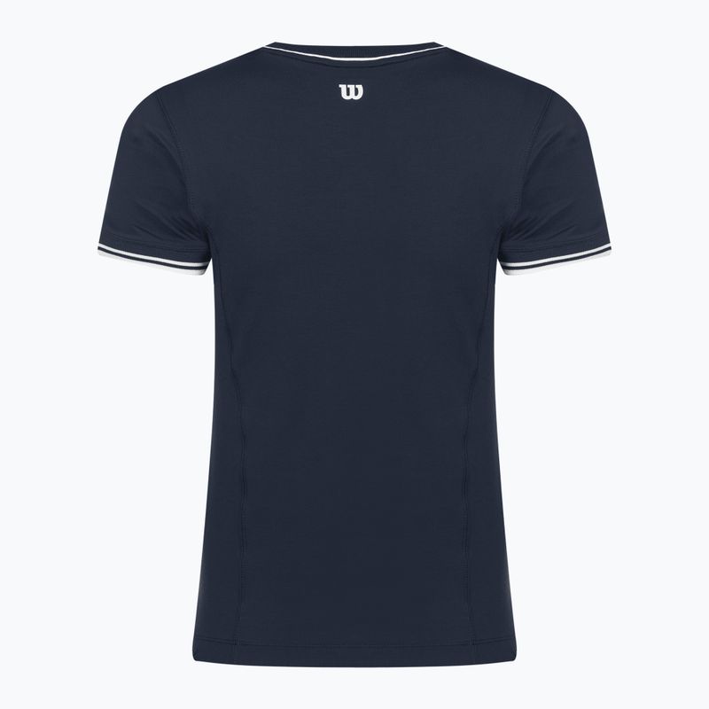 Moteriški marškinėliai Wilson Team Seamless classic navy 2