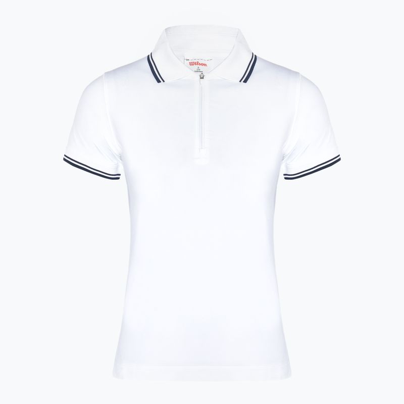 Moteriški marškinėliai Wilson Team Polo ryškiai balti