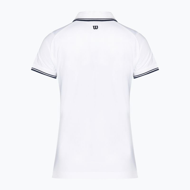 Moteriški marškinėliai Wilson Team Polo ryškiai balti 2