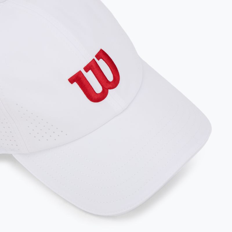 Kepuraitė su stogeliu Wilson Active Perforated Cap bright white / infrared 3