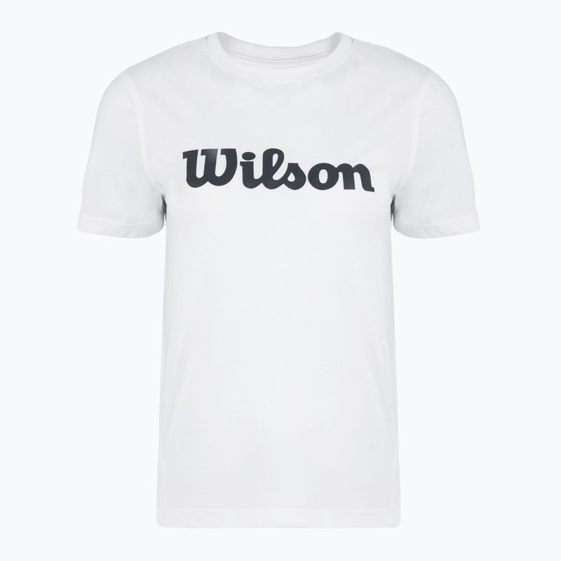 Moteriški teniso marškinėliai Wilson Team Graphic Script W bright white script