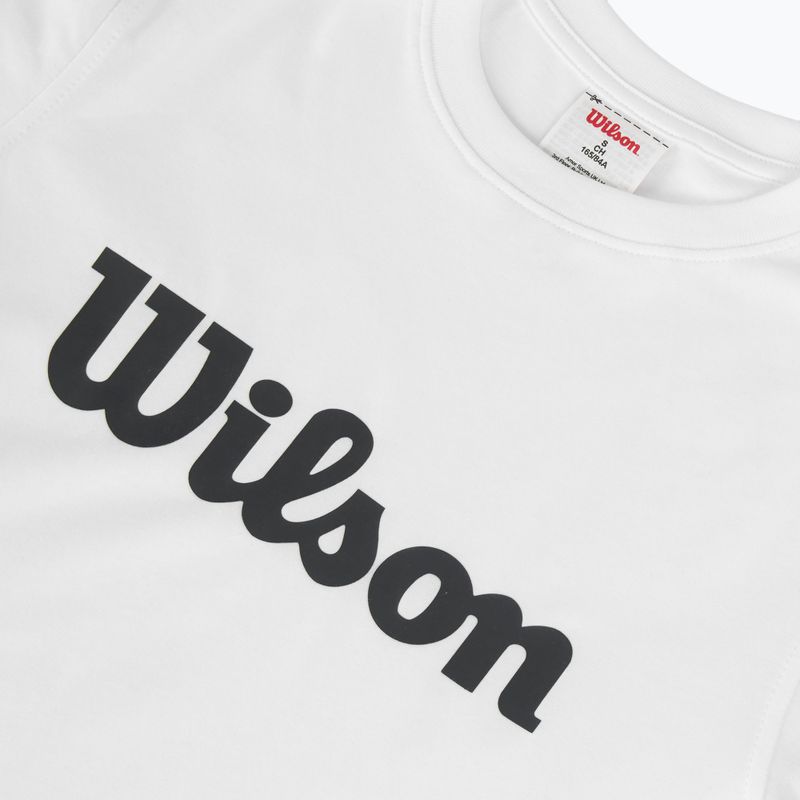 Moteriški teniso marškinėliai Wilson Team Graphic Script W bright white script 3