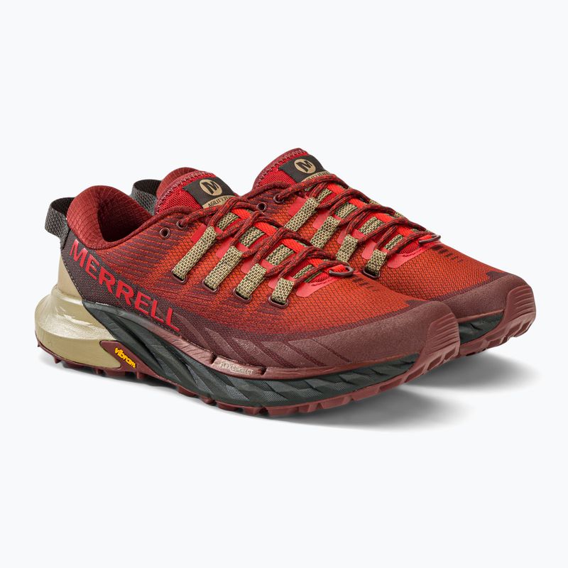 Merrell Agility Peak 4 raudoni vyriški bėgimo bateliai J066925 4