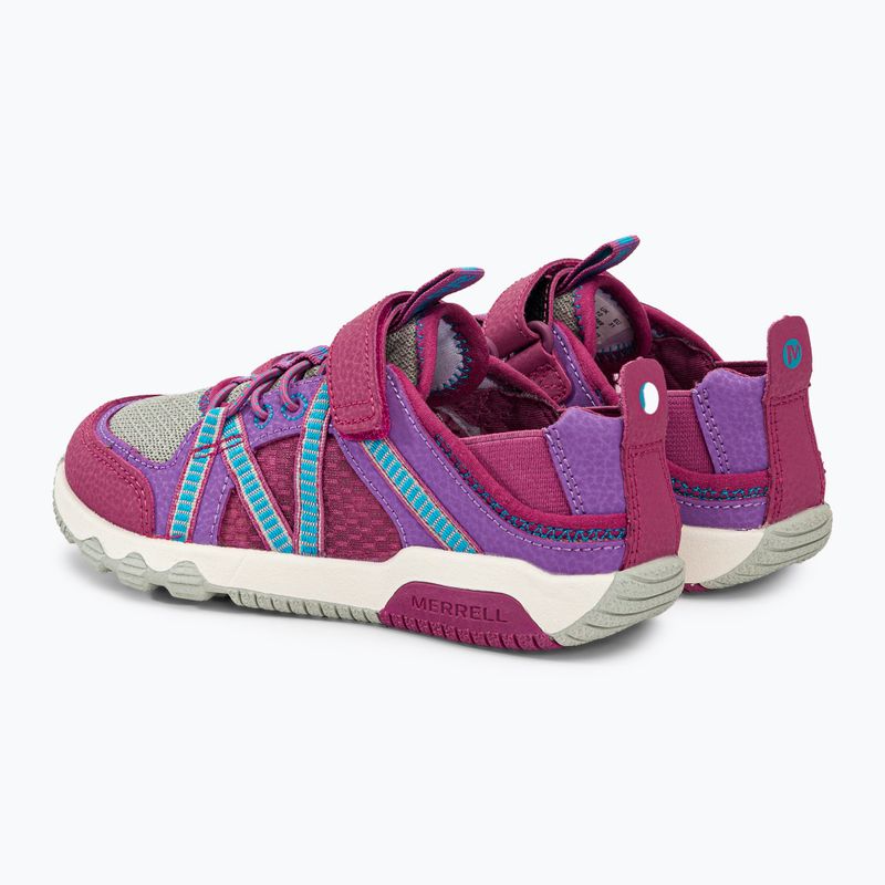 Merrell Hydro Free Roam rožinės spalvos vaikiški turistiniai sandalai MK165669 3