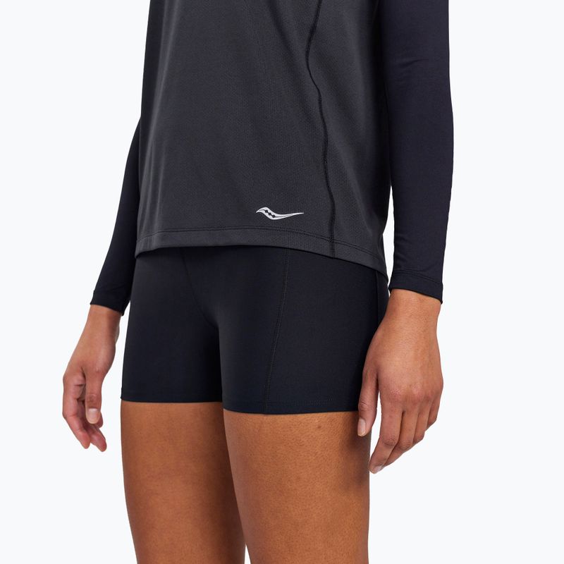 Moteriški bėgimo marškinėliai Saucony Stopwatch Singlet black SAW800369-BK 3