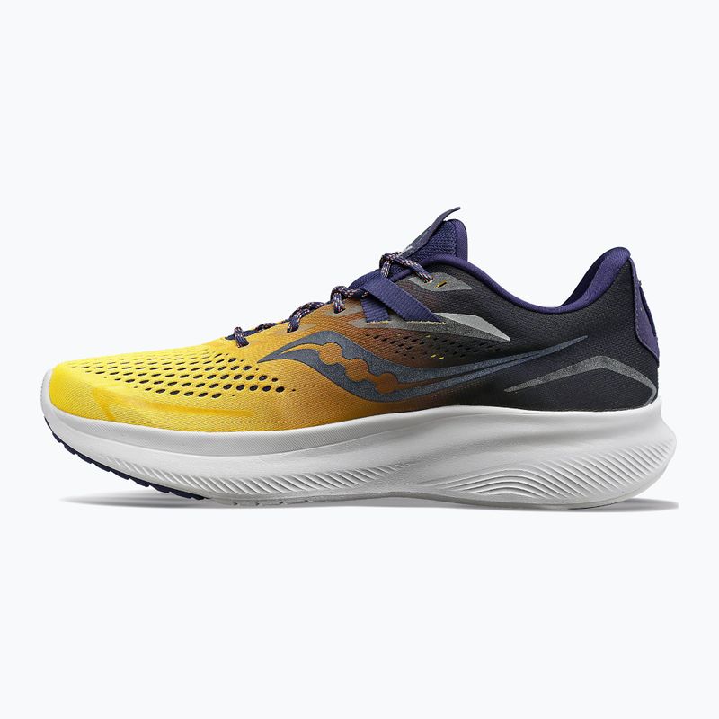 Saucony Ride 15 vyriški bėgimo bateliai tamsiai mėlyna ir geltona S20729-65 10