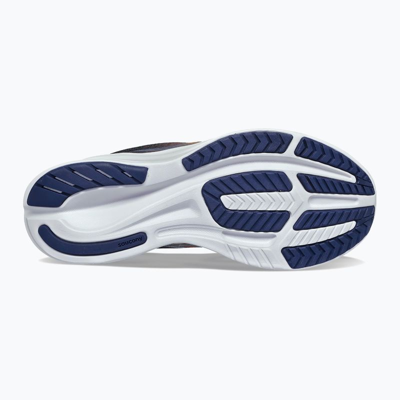 Saucony Ride 15 vyriški bėgimo bateliai tamsiai mėlyna ir geltona S20729-65 12