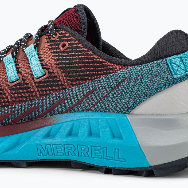 Merrell Agility Peak 4 moteriški bėgimo bateliai burgundiškai mėlyni J067546 10