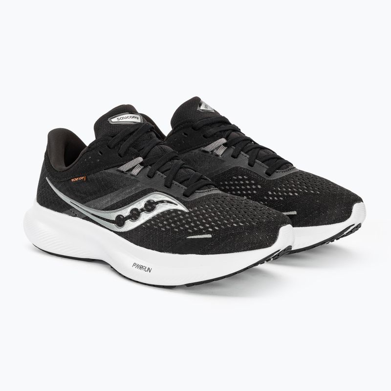 Vyriški bėgimo bateliai Saucony Ride 16 black/white 4