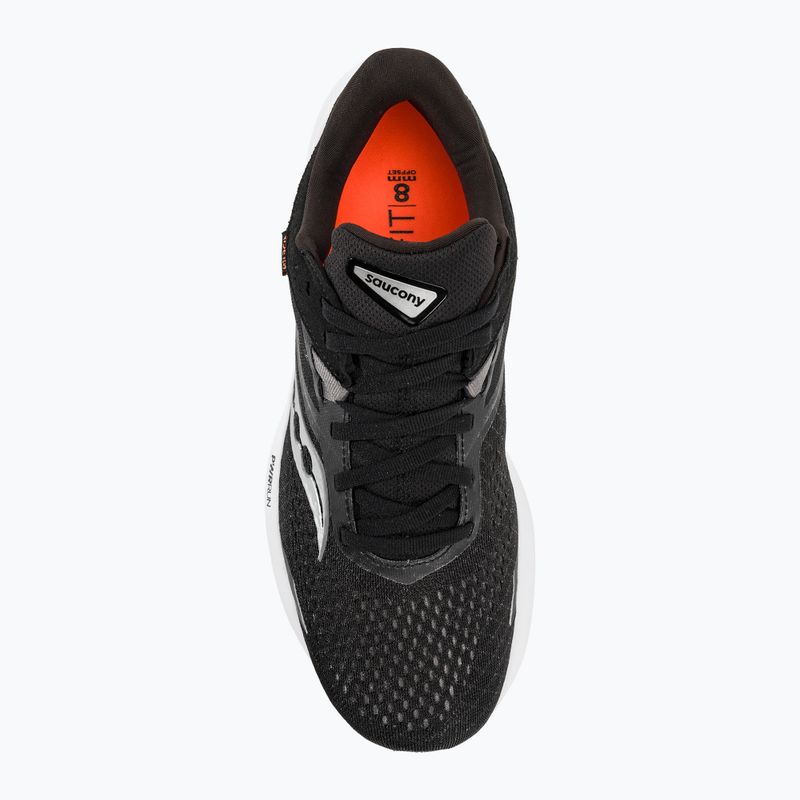 Vyriški bėgimo bateliai Saucony Ride 16 black/white 6