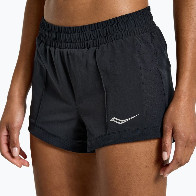 Moteriški bėgimo šortai Saucony Outpace 2.5" Split Shorts black SAW800421-BK 3