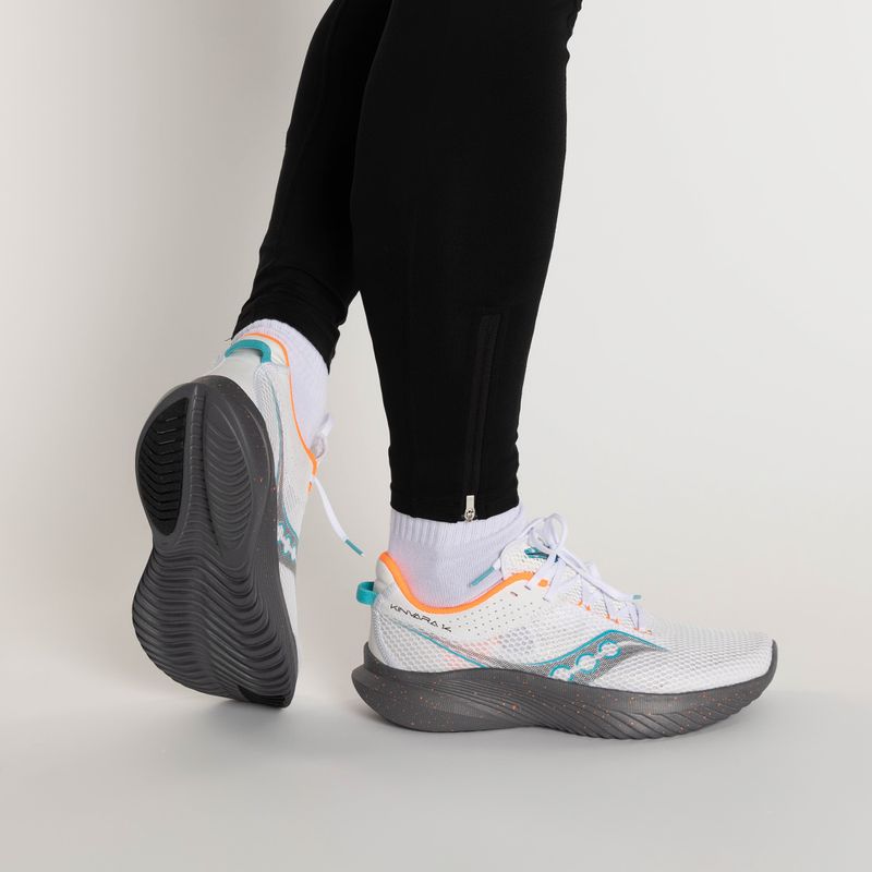 Saucony Kinvara 14 balti vyriški bėgimo bateliai S20823-85 3
