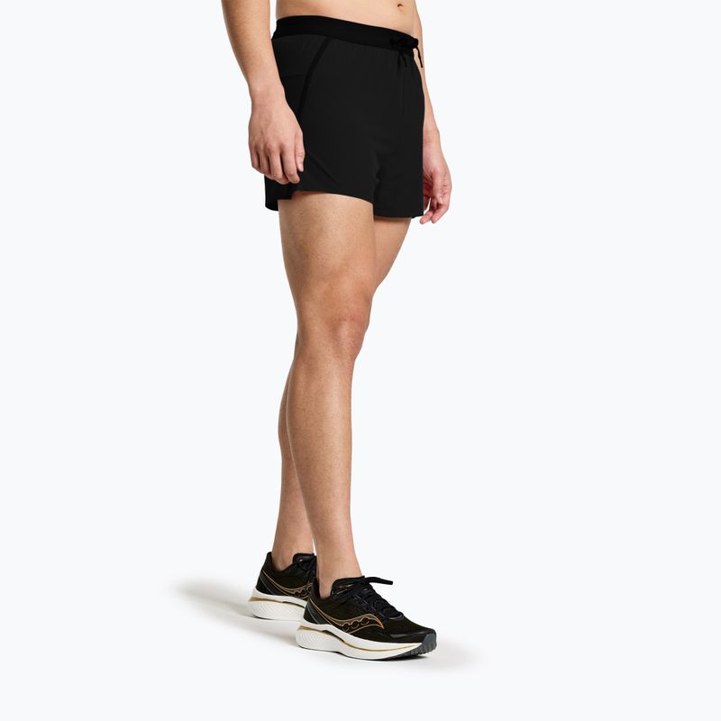 Vyriški bėgimo šortai Saucony Outpace 3" black 3