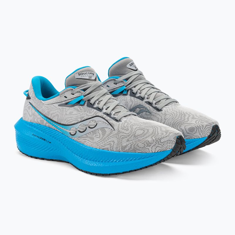 Vyriški bėgimo bateliai Saucony Triumph 21 echo silver 5