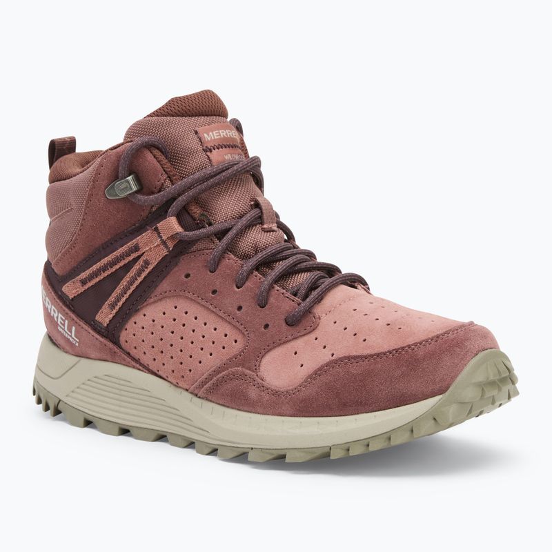 Moteriški turistiniai batai Merrell Wildwood Mid Ltr Wp marron/burlwood