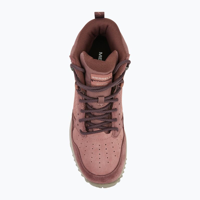 Moteriški turistiniai batai Merrell Wildwood Mid Ltr Wp marron/burlwood 5