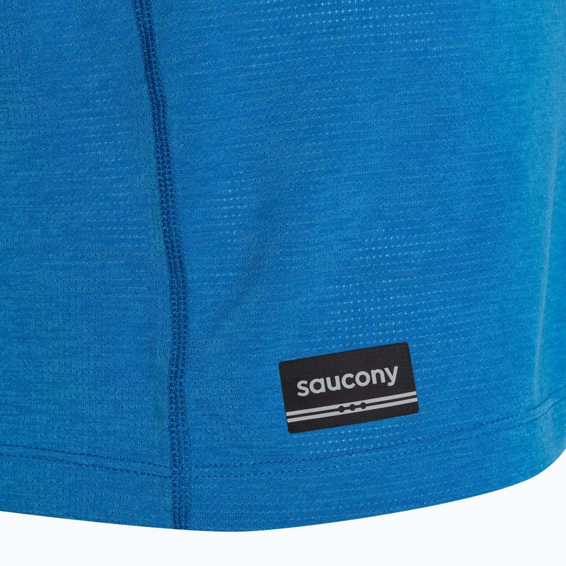 Vyriškas bėgimo tank topas Saucony Stopwatch Singlet cobalt heather 4