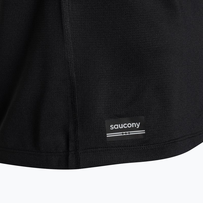 Vyriški bėgimo marškinėliai Saucony Stopwatch black 3