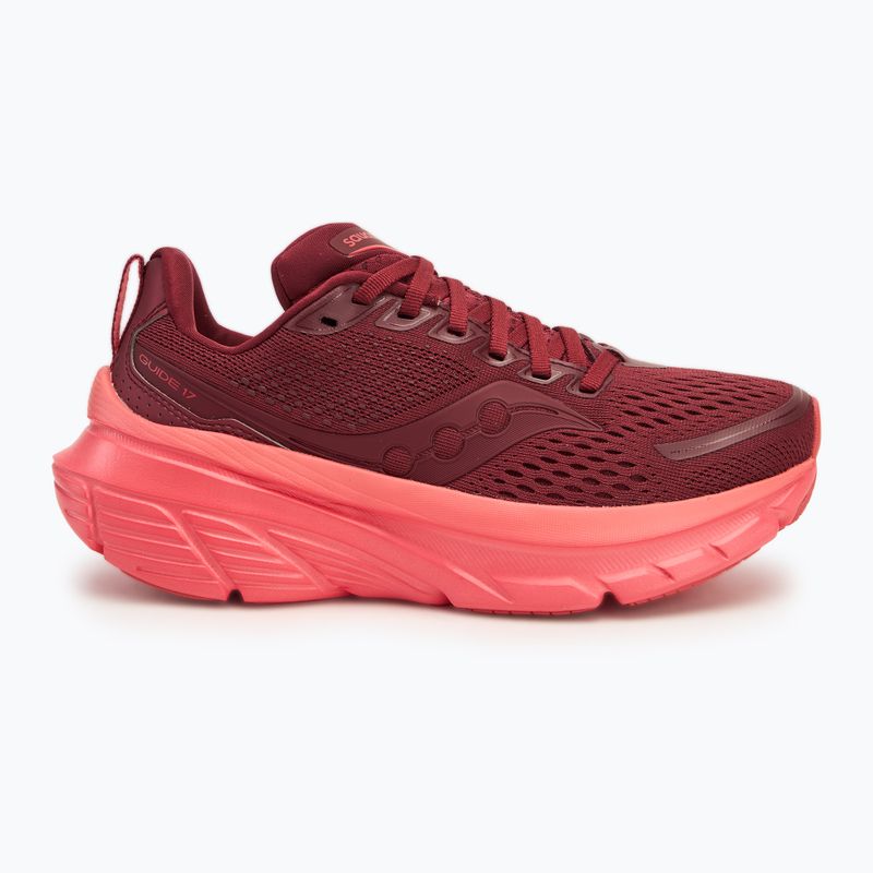Moteriški bėgimo batai Saucony Guide 17 currant/cayenne 2
