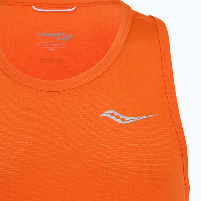 Vyriškas bėgimo tank topas Saucony Stopwatch Singlet pepper heather 8