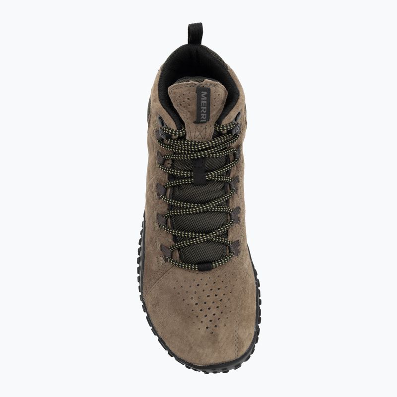 Vyriški barefoot batai Merrell Wrapt Mid WP olive/black 5