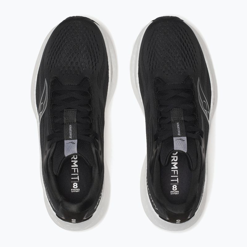 Moteriški bėgimo batai Saucony Ride 18 black/white 12