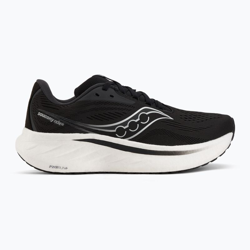 Moteriški bėgimo batai Saucony Ride 18 black/white 2