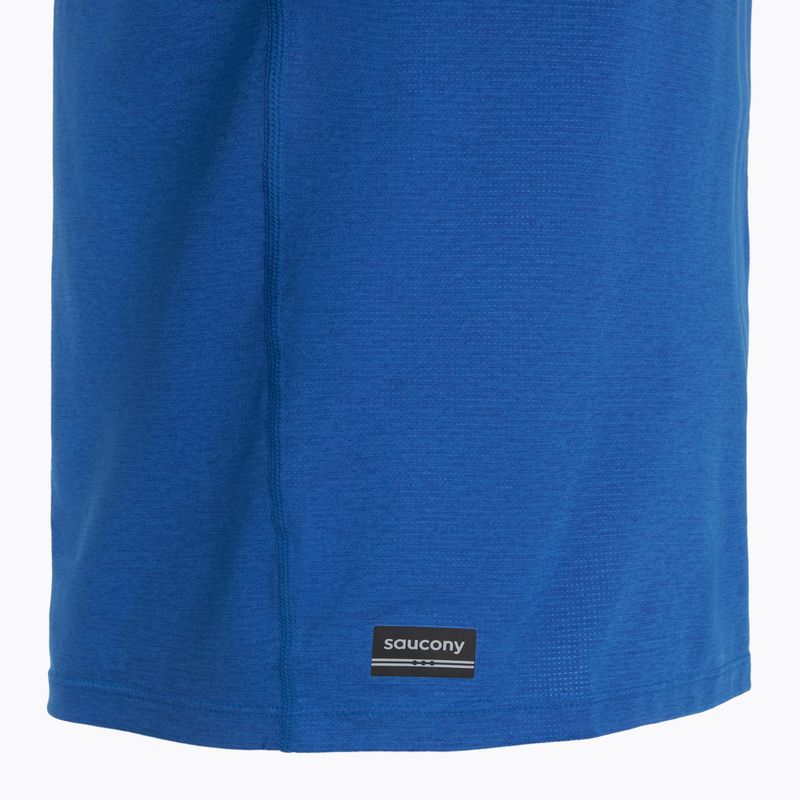 Moteriški bėgimo marškinėliai Saucony Stopwatch SS skydiver heather 3