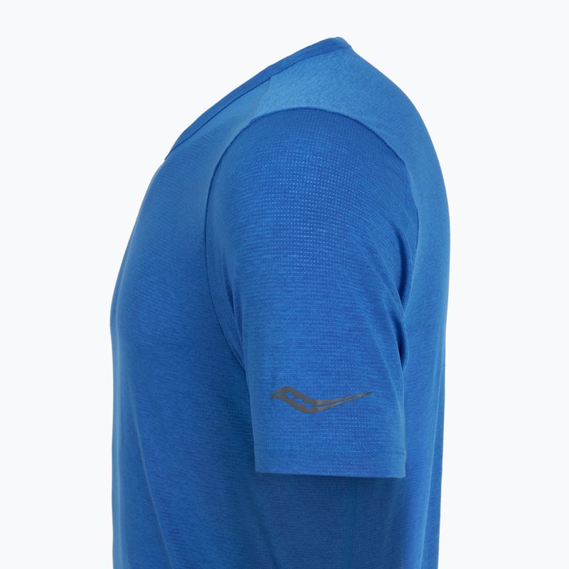 Moteriški bėgimo marškinėliai Saucony Stopwatch SS skydiver heather 4