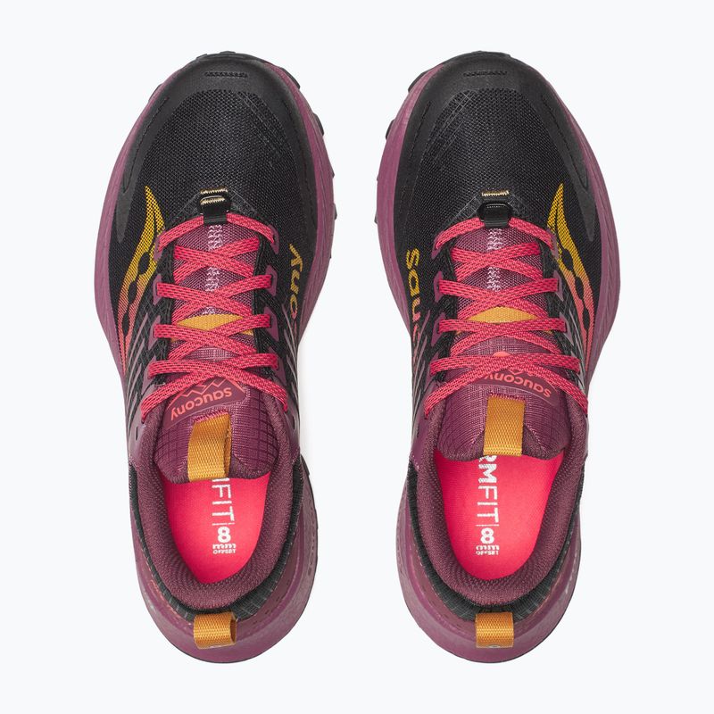 Moteriški bėgimo batai Saucony Ride Trail 2 black/terra 12