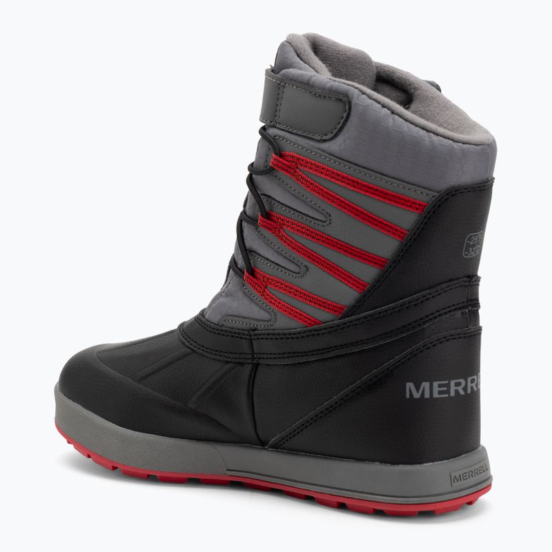 Vaikiški sniego batai Merrell Snow Bank 5.0 WP black/red 3