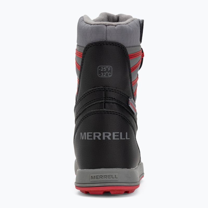 Vaikiški sniego batai Merrell Snow Bank 5.0 WP black/red 6