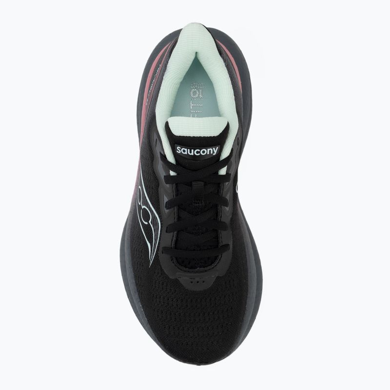 Moteriški bėgimo bateliai Saucony Triumph 23 black/calm 5