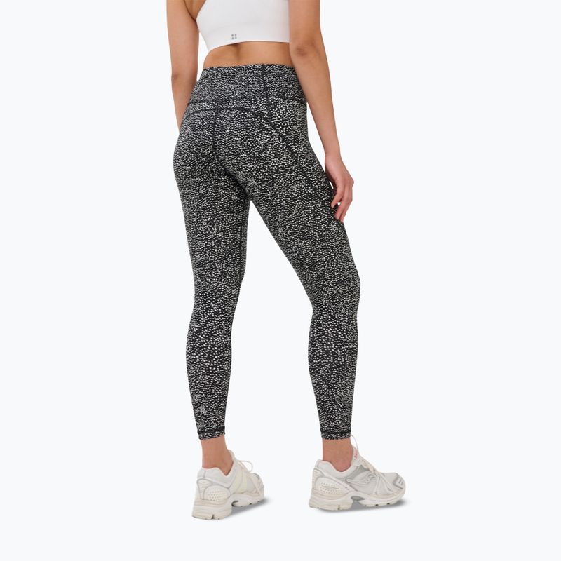Moteriškos treniruočių tamprės Sweaty Betty Power Workout 7/8 black micro dot print 3