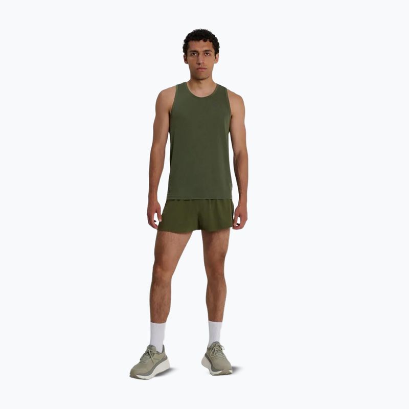 Vyriški bėgimo marškinėliai Saucony Stopwatch Singlet fatigue heather 2