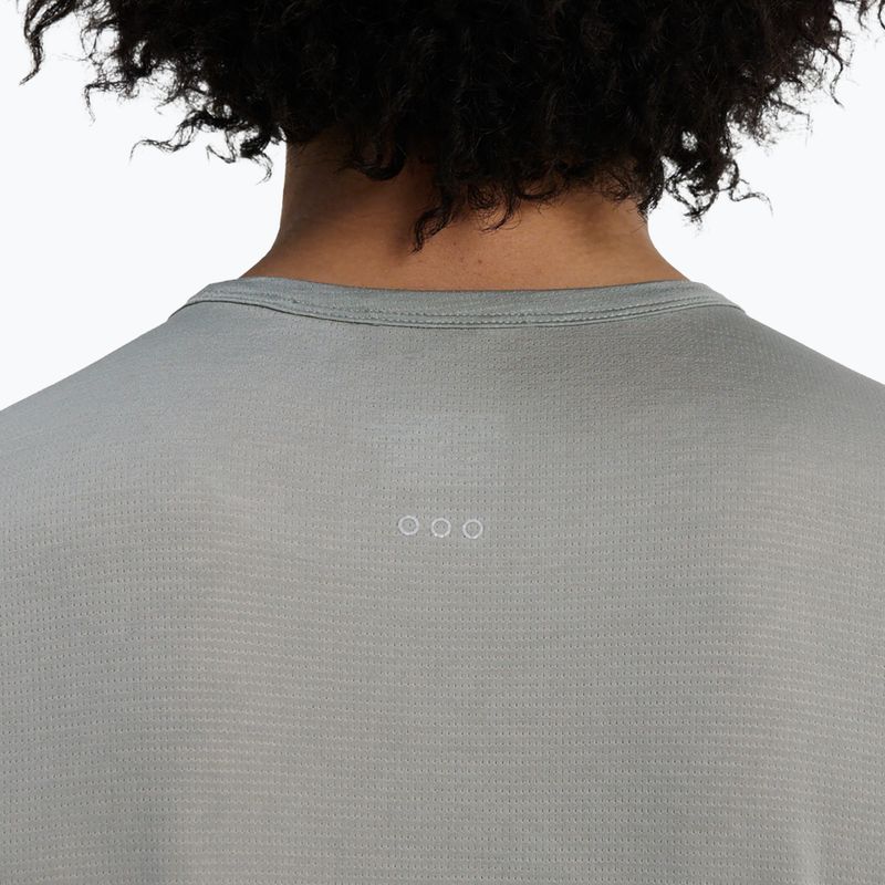 Vyriški bėgimo marškinėliai Saucony Stopwatch light grey heather 4