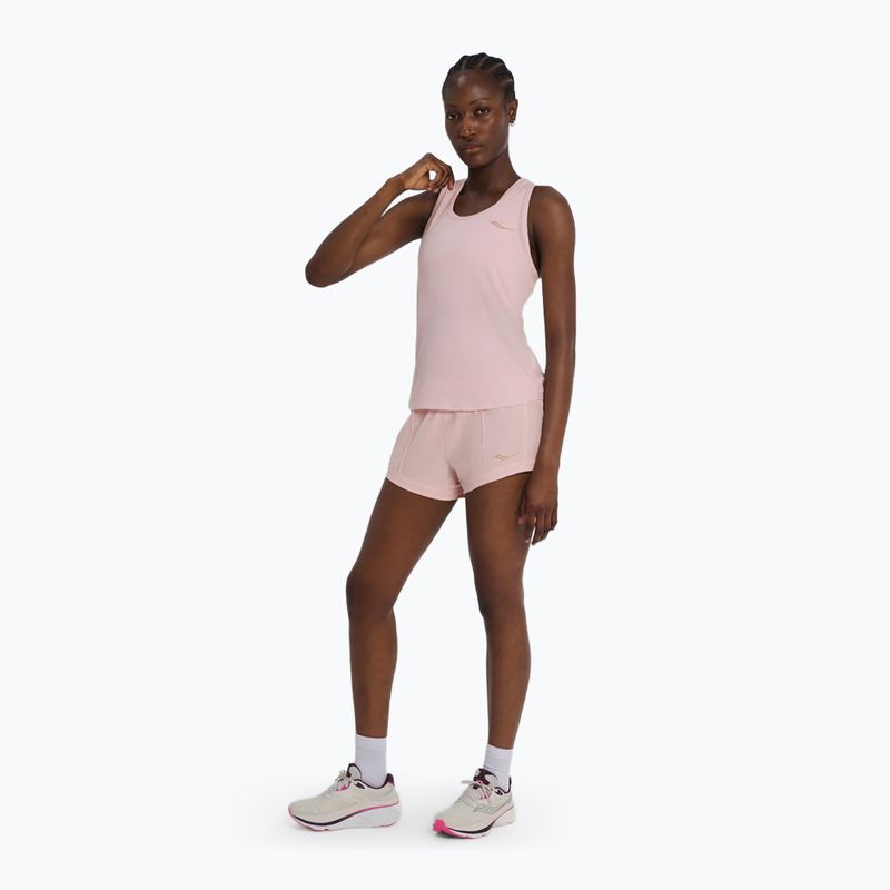 Moteriški bėgimo marškinėliai Saucony Stopwatch Singlet silk heather 2