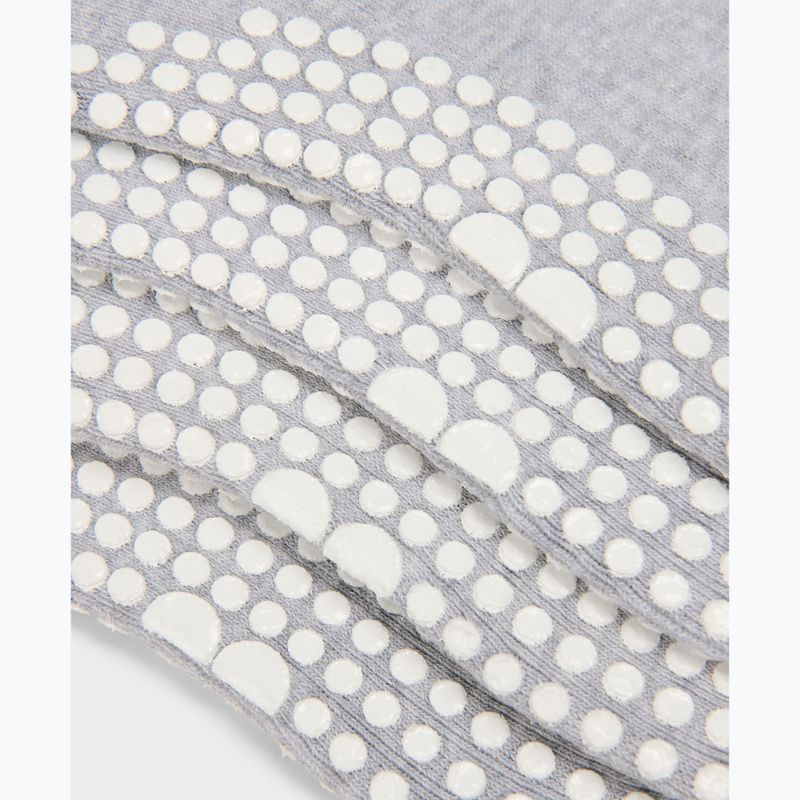 Moteriškos kojinės Sweaty Betty Pilates Crew Gripper 2 pary light grey marl 3