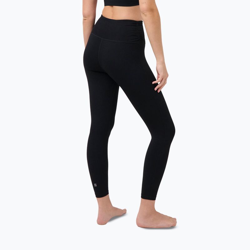 Moteriškos treniruočių tamprės Sweaty Betty Ultimate Studio 7/8 Ruched black 3