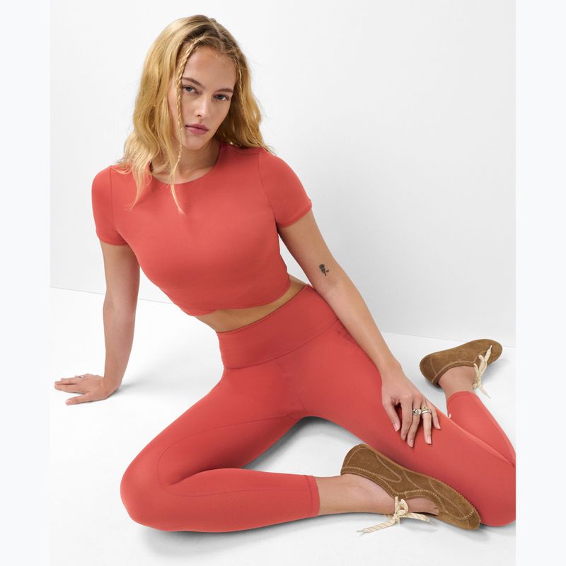Moteriški jogos marškinėliai Sweaty Betty All Day Wrap terrazzo red 4