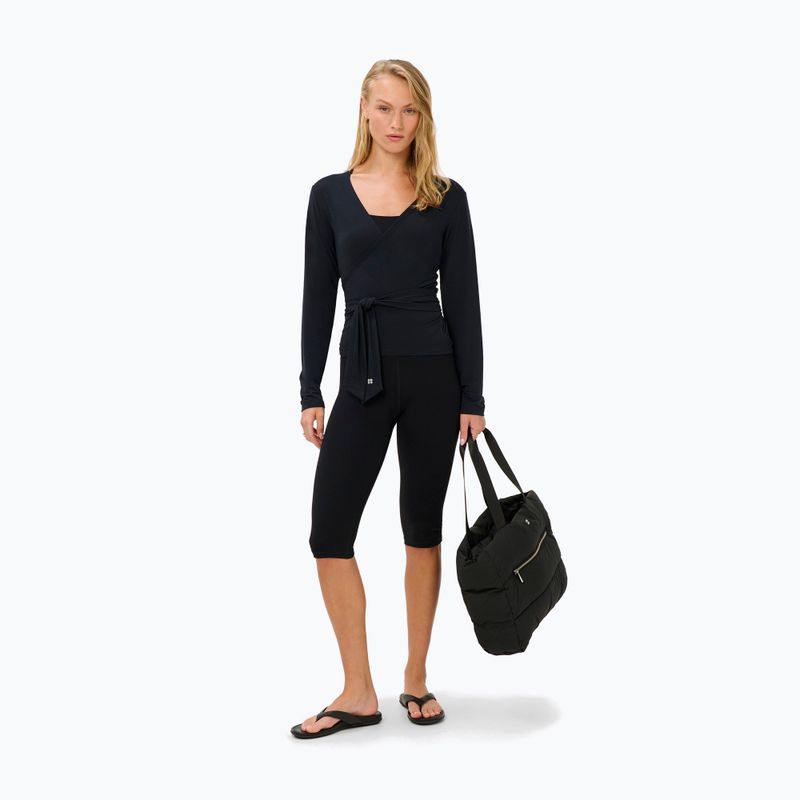 Moteriški marškinėliai ilgomis rankovėmis  Sweaty Betty Soft Flow Studio Wear Your Way black 2