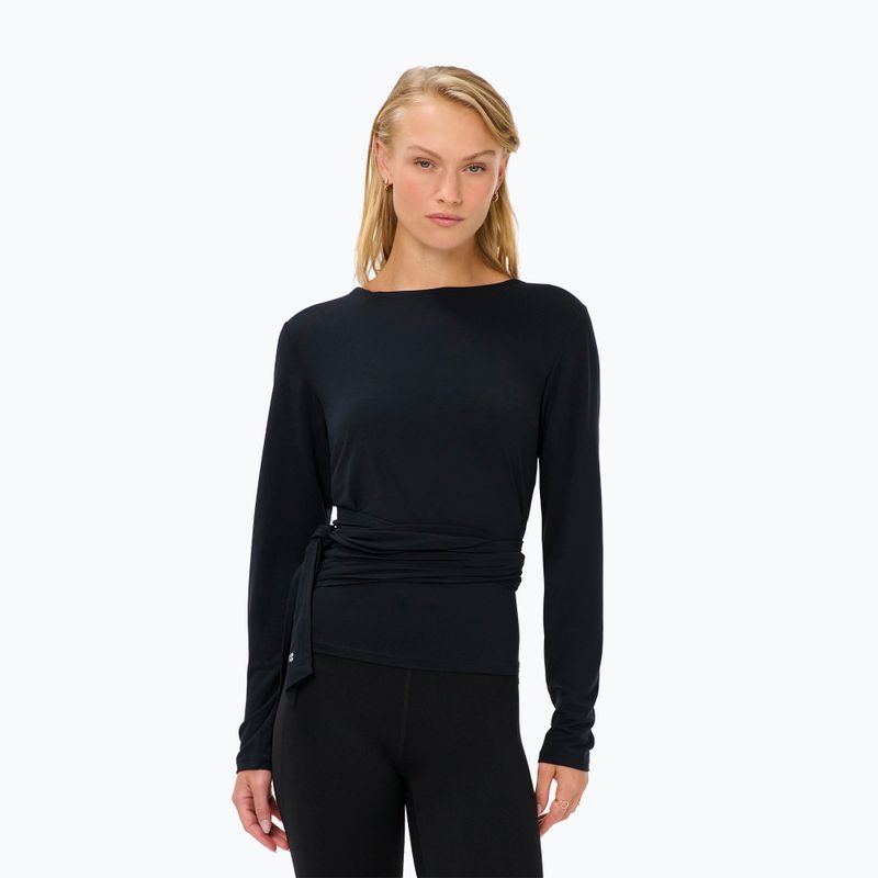 Moteriški marškinėliai ilgomis rankovėmis  Sweaty Betty Soft Flow Studio Wear Your Way black 4