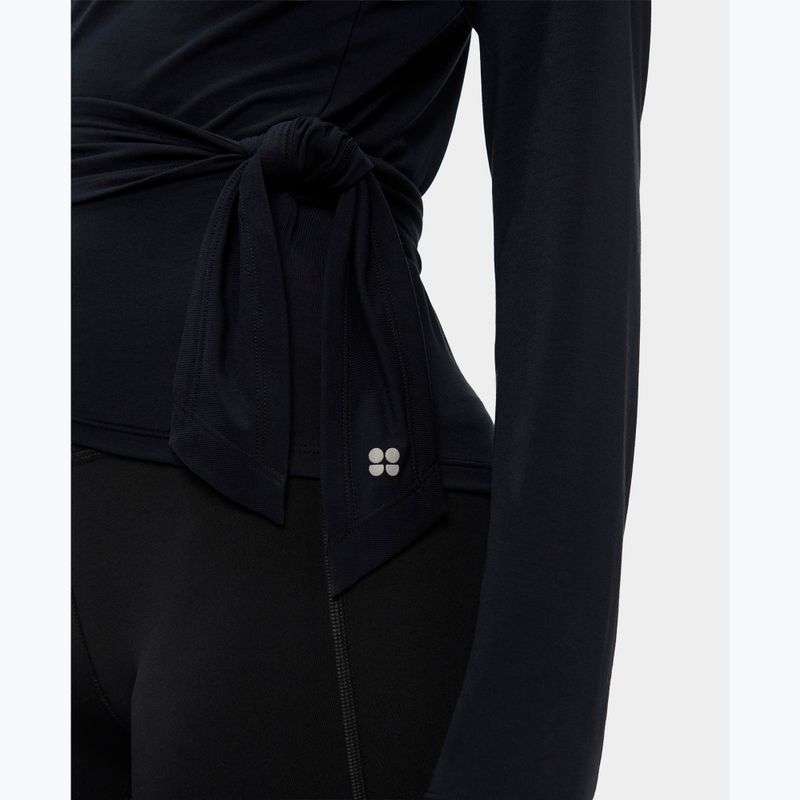 Moteriški marškinėliai ilgomis rankovėmis  Sweaty Betty Soft Flow Studio Wear Your Way black 7