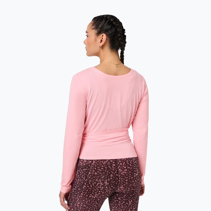 Moteriški marškinėliai ilgomis rankovėmis  Sweaty Betty Soft Flow Studio Wear Your Way deco pink 3