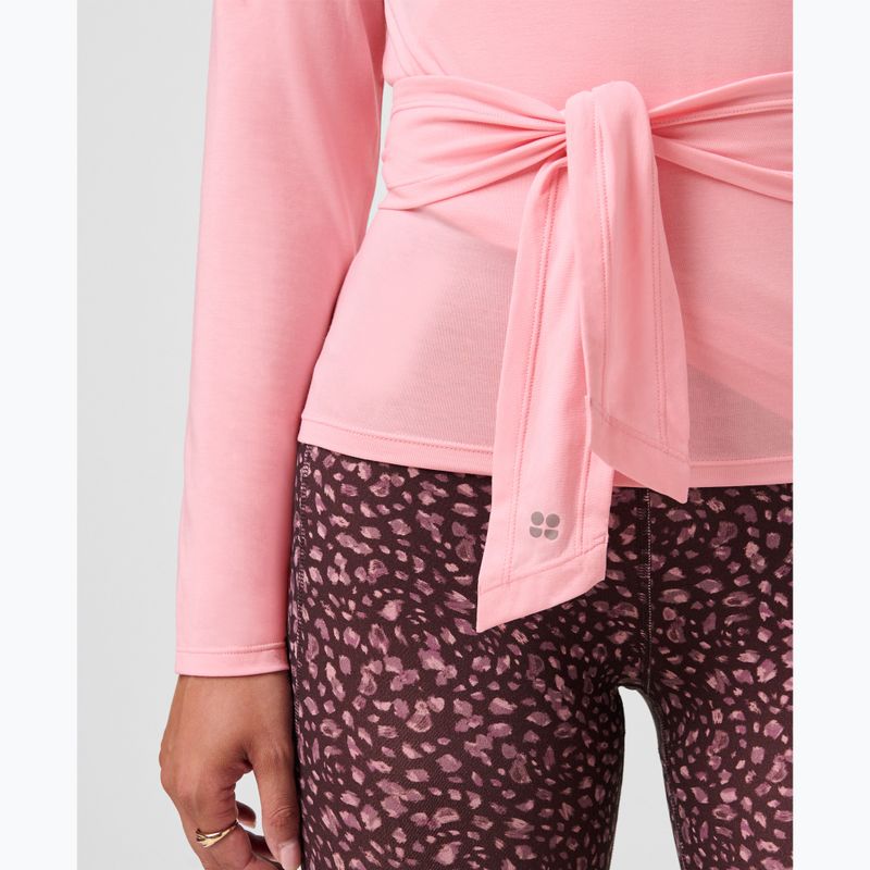 Moteriški marškinėliai ilgomis rankovėmis  Sweaty Betty Soft Flow Studio Wear Your Way deco pink 7